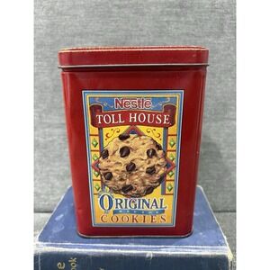 Vintage Nestle Toll House Original Recipe Cookies Collectible Advertising Tin